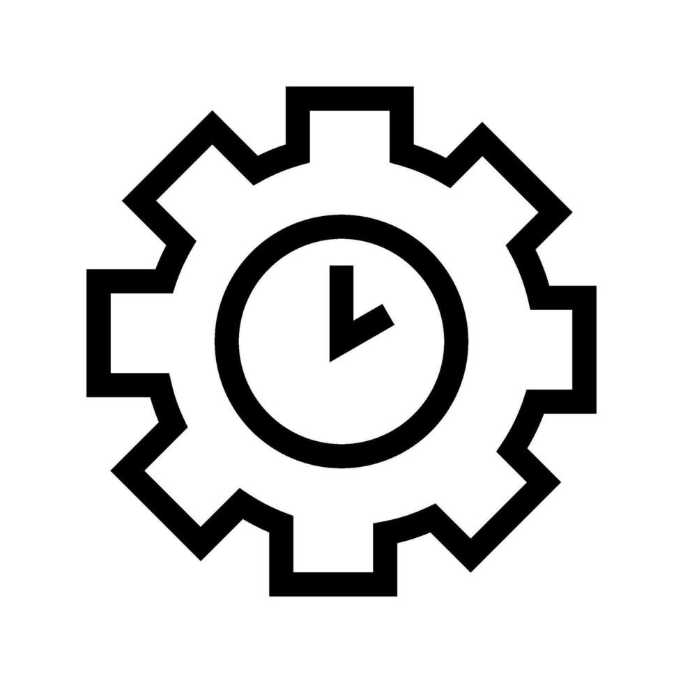 Time Management Icon Vector Symbol Design Illustration