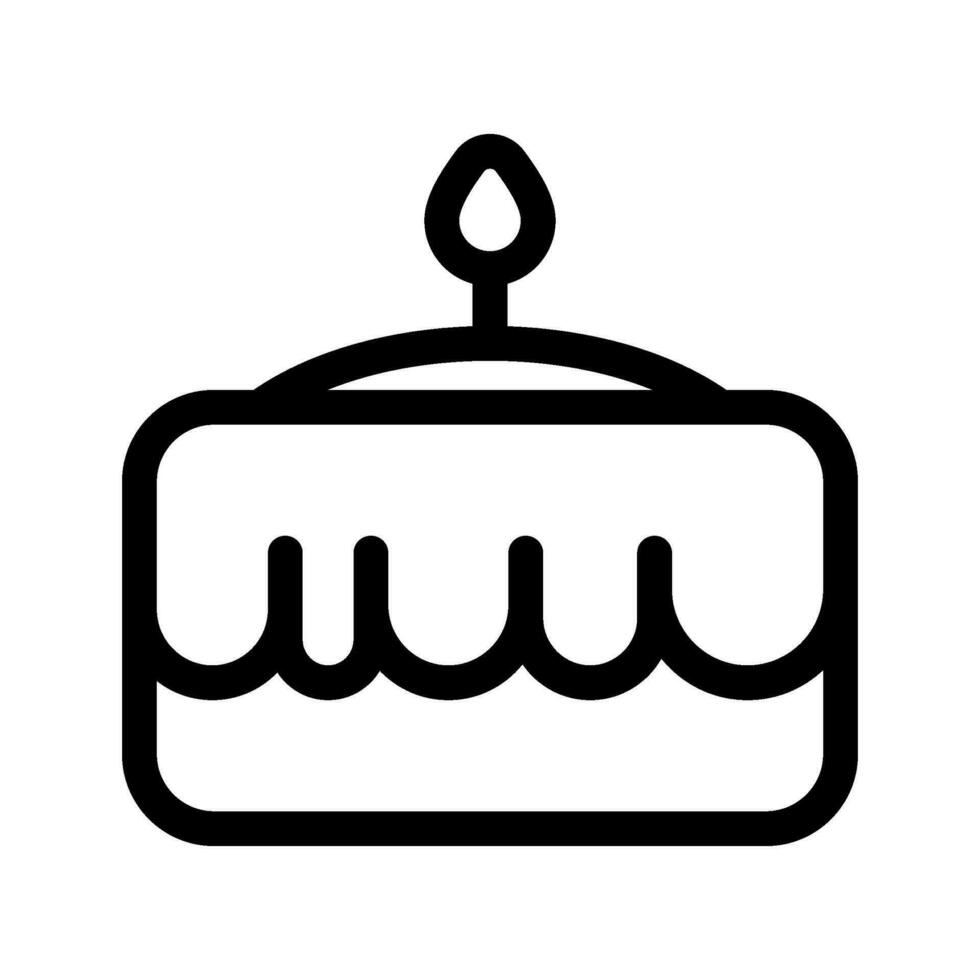 Birthday Cake Icon Vector Symbol Design Illustration