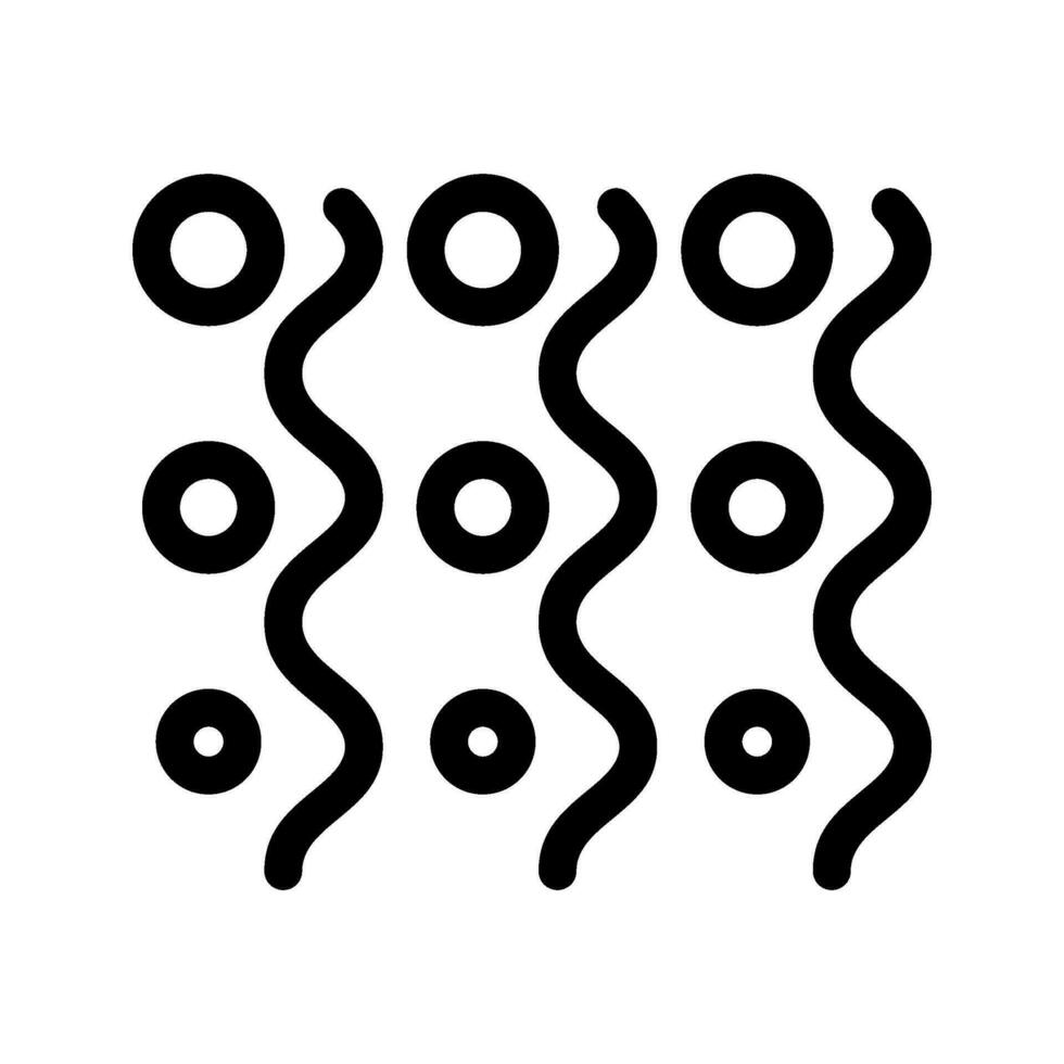 serpentinas icono vector símbolo diseño ilustración