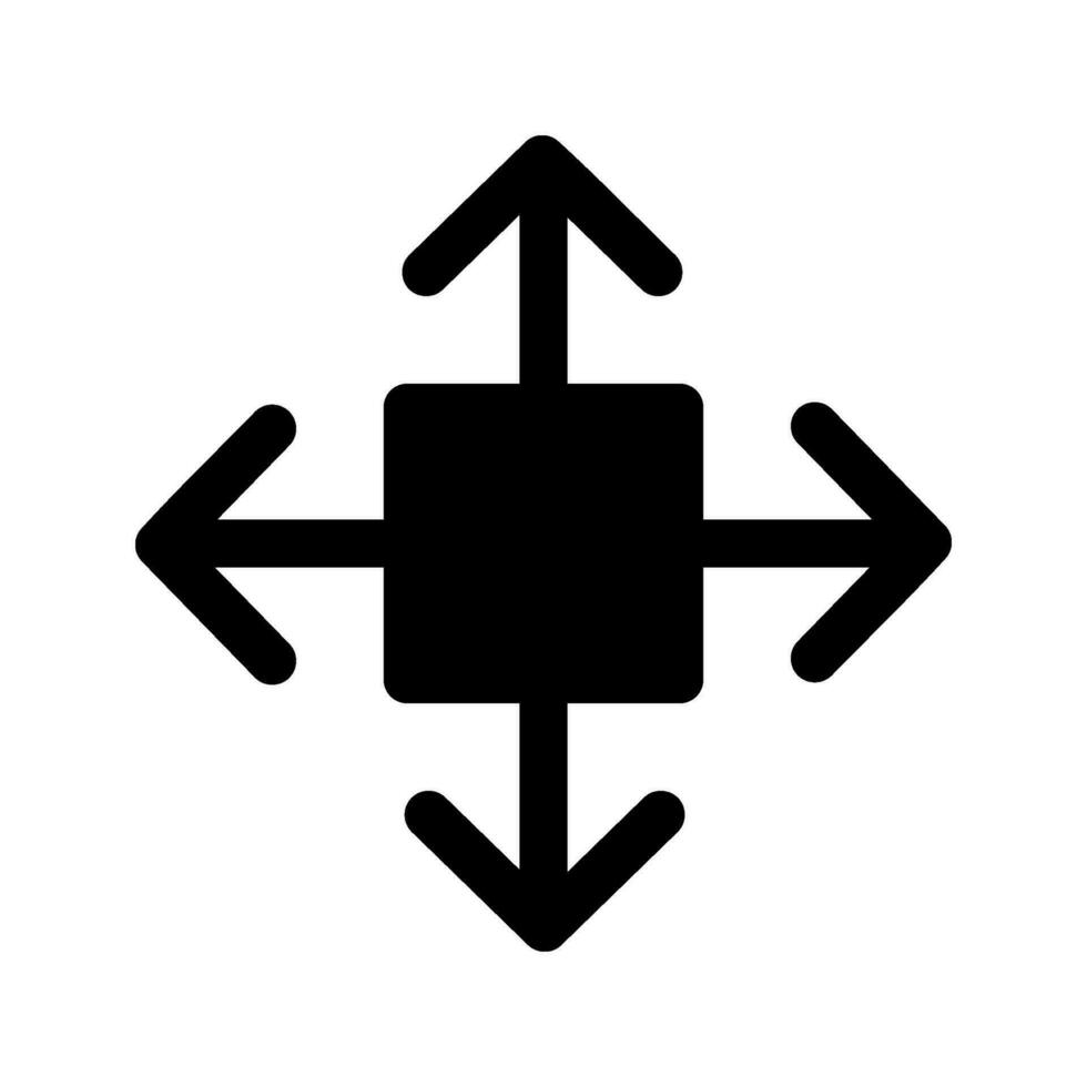 Move Icon Vector Symbol Design Illustration