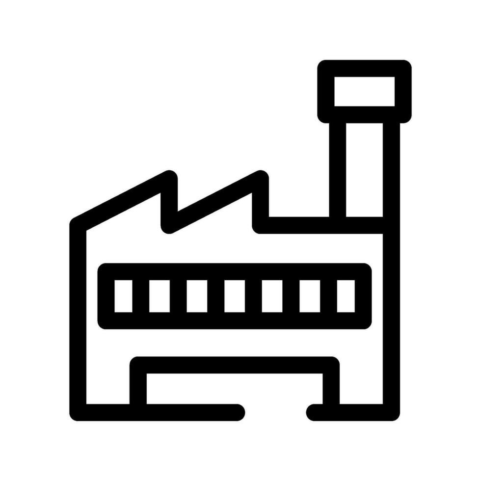 Factory Icon Vector Symbol Design Illustration