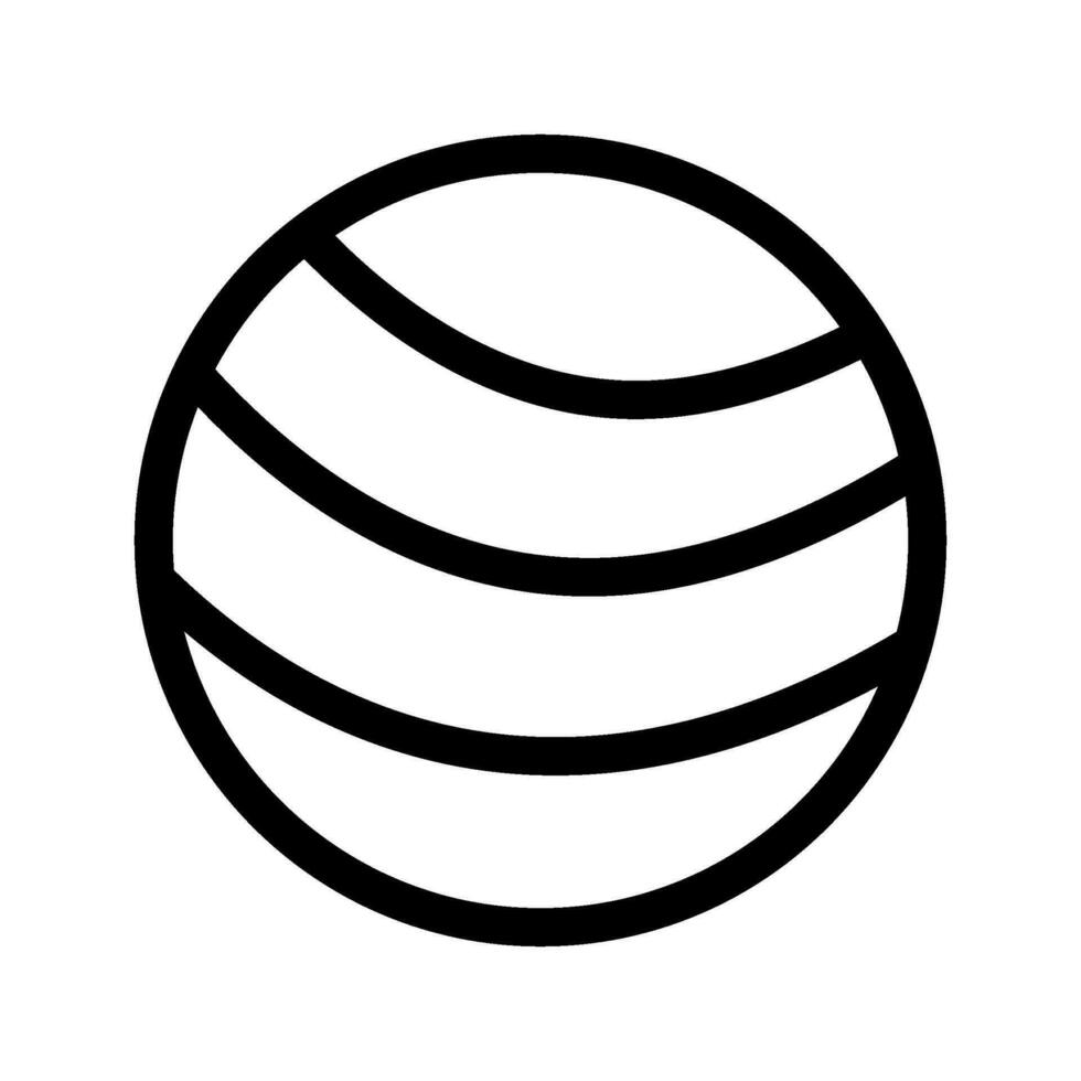 Yoga Ball Icon Vector Symbol Design Illustration