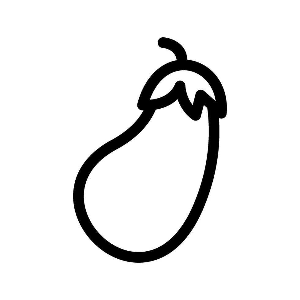 Eggplant Icon Vector Symbol Design Illustration