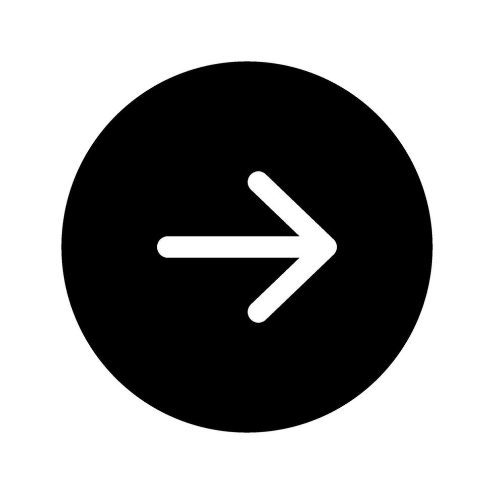 Derecha flecha icono vector símbolo diseño ilustración