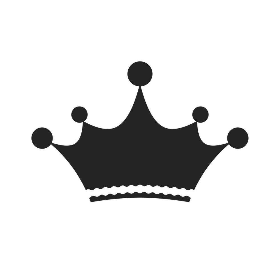 Crown illustration icon isolated on Vector and White Background.king and queen crown vector elements