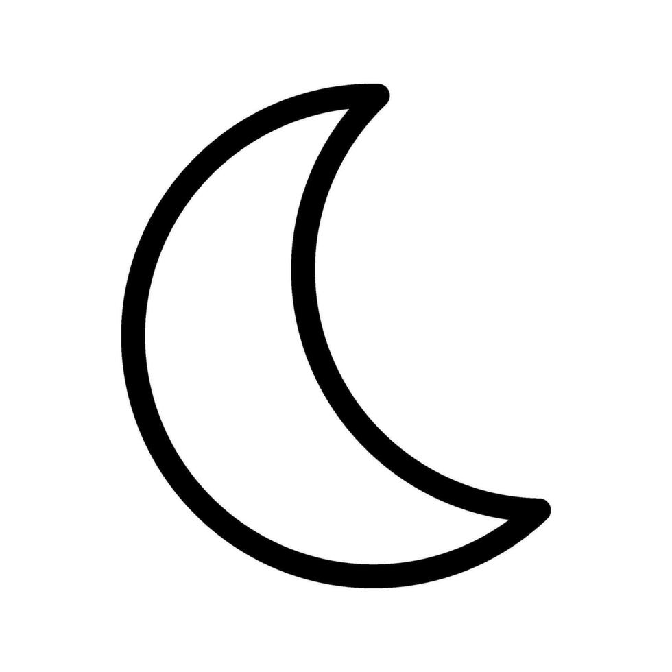 Luna icono vector símbolo diseño ilustración