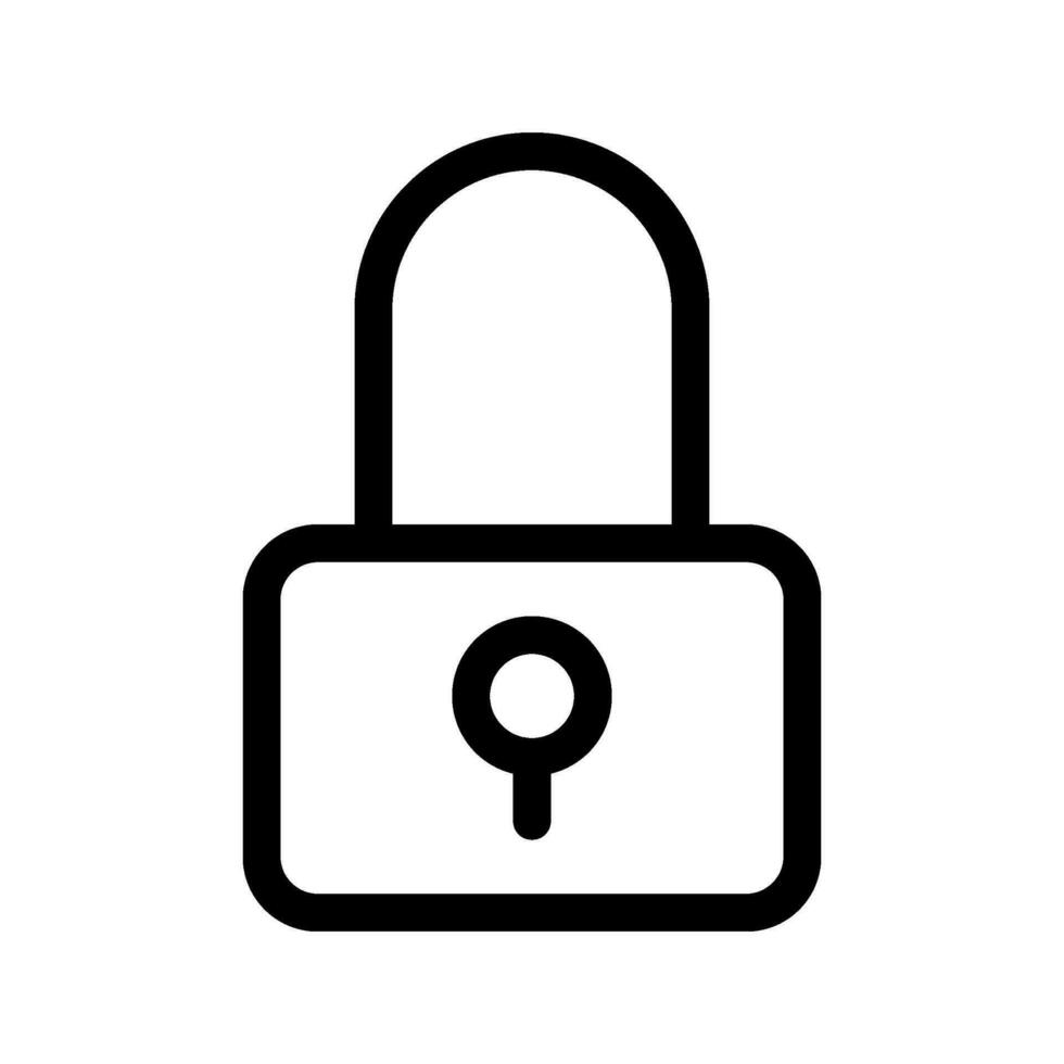 Padlock Icon Vector Symbol Design Illustration