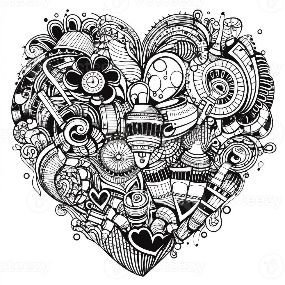 Heart Coloring Pages photo