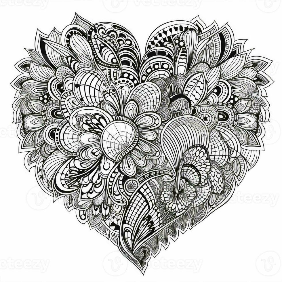 Heart Coloring Pages photo