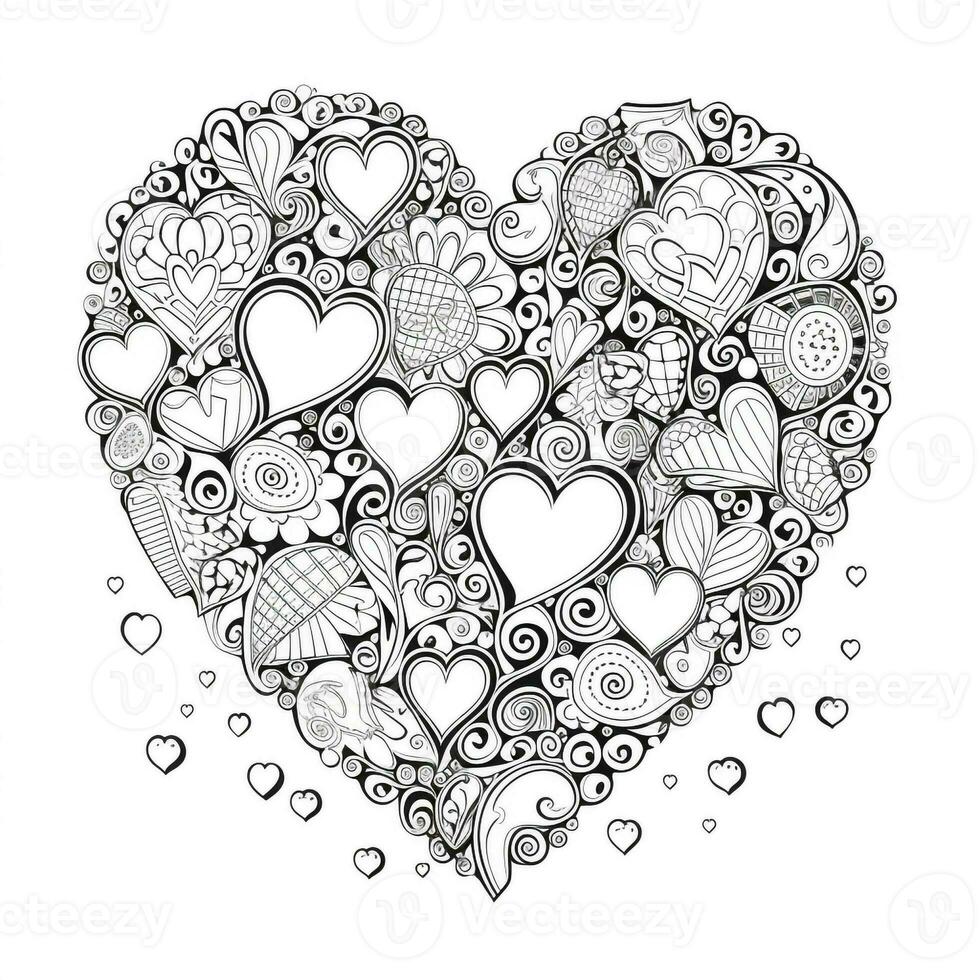 Heart Coloring Pages photo