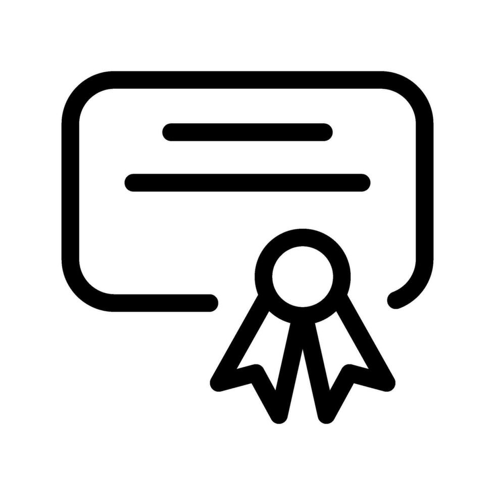 Certificate Icon Vector Symbol Design Illustration