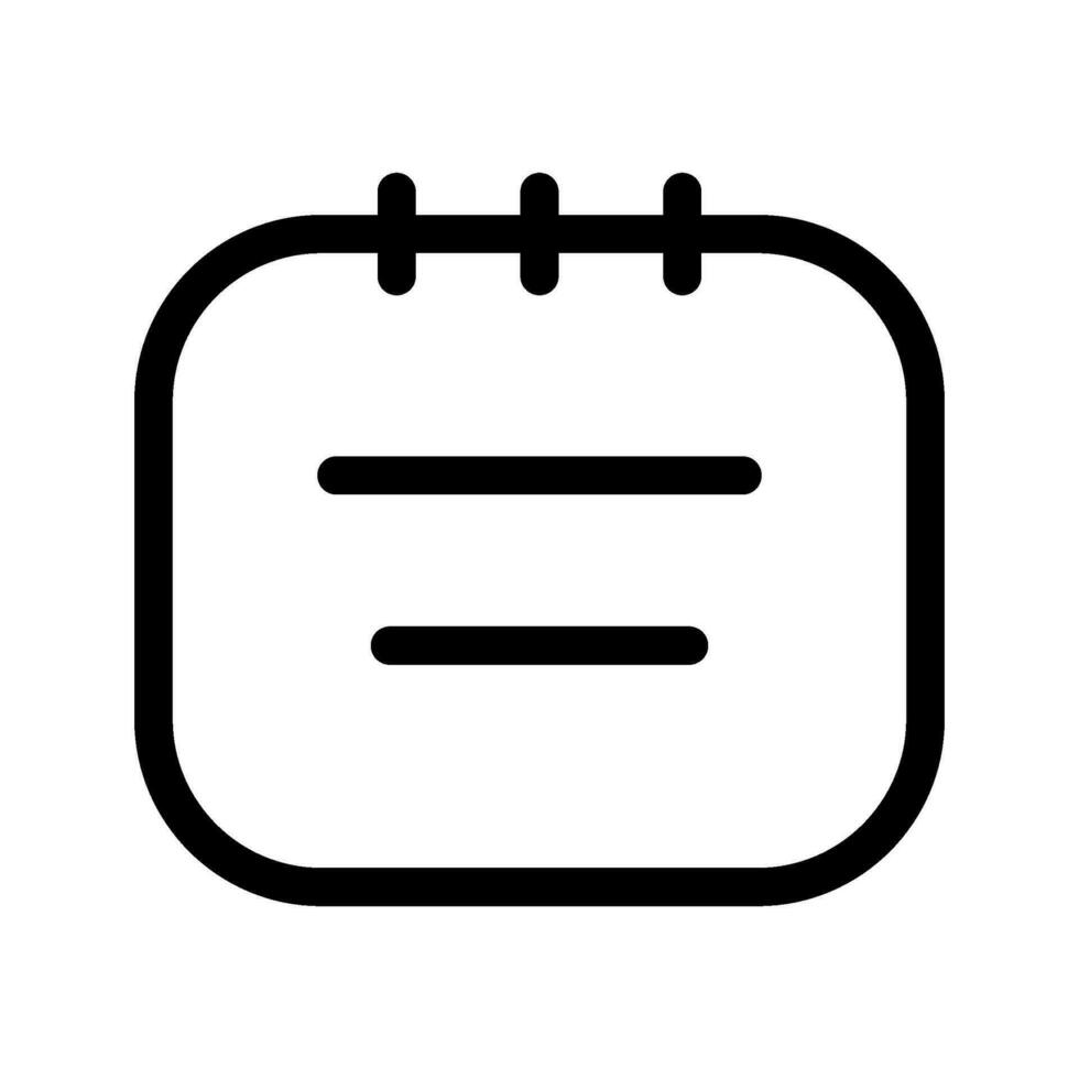 Notepad Icon Vector Symbol Design Illustration