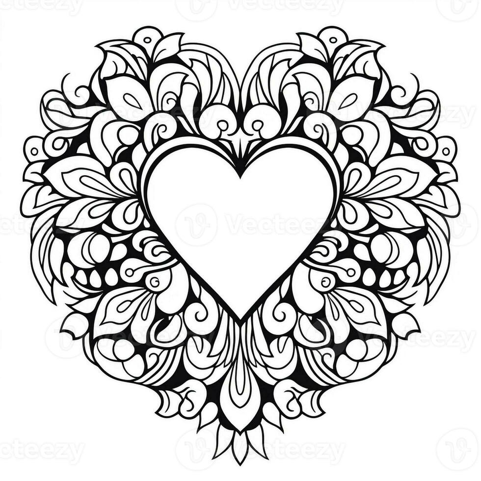 Heart Coloring Pages photo