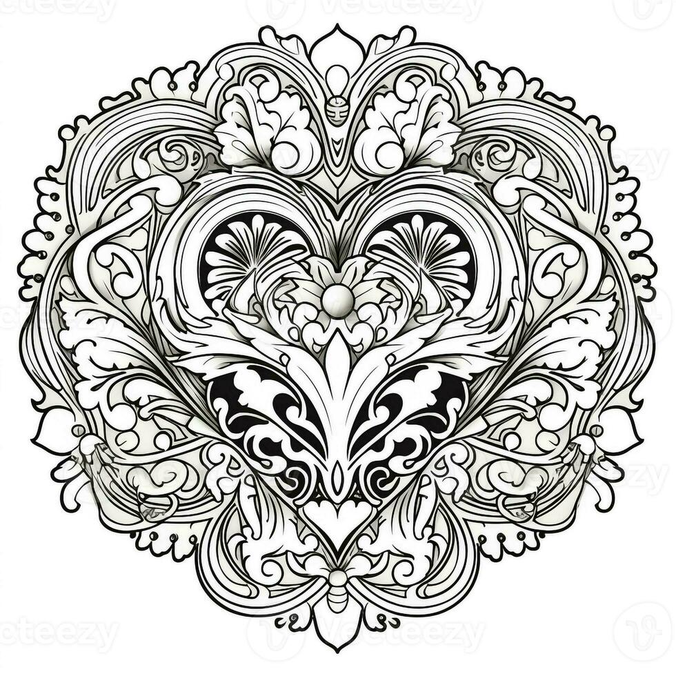 Heart Coloring Pages photo