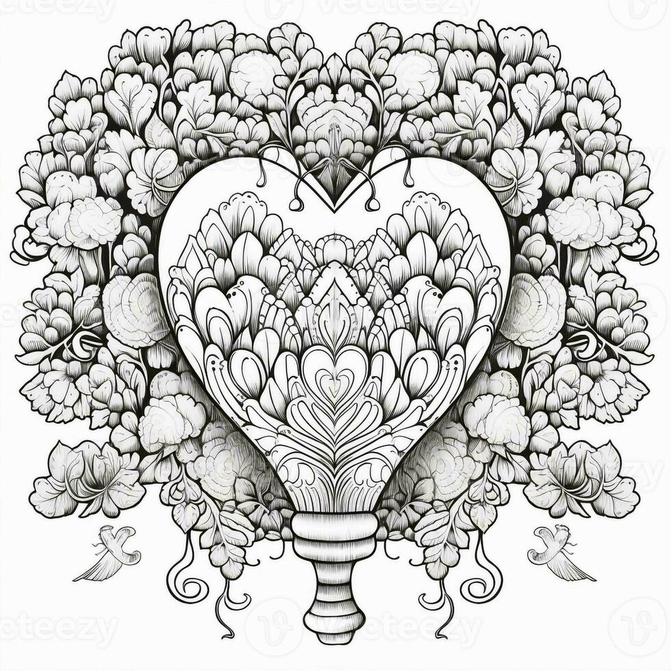 Heart Coloring Pages photo