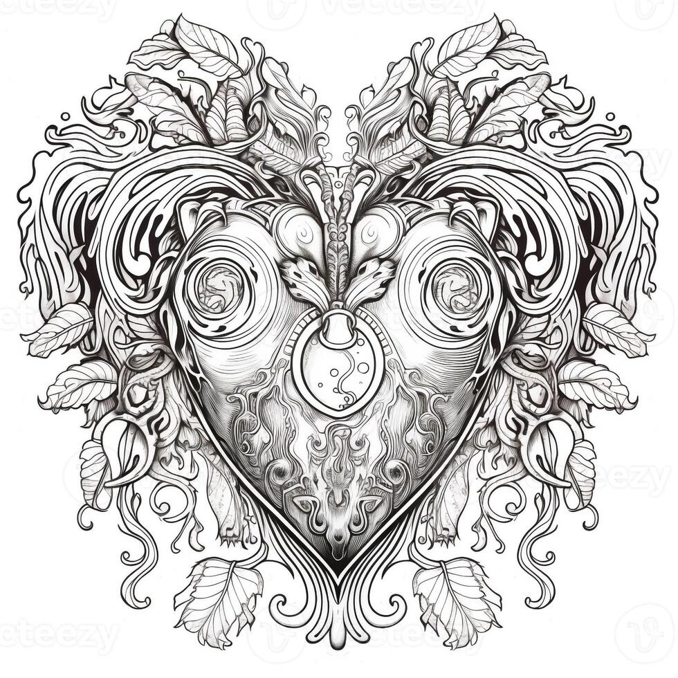 Heart Coloring Pages photo