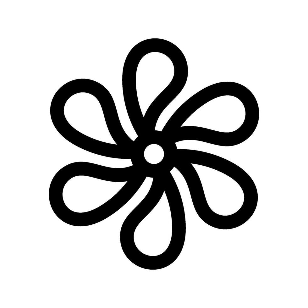Flower Icon Vector Symbol Design Illustration