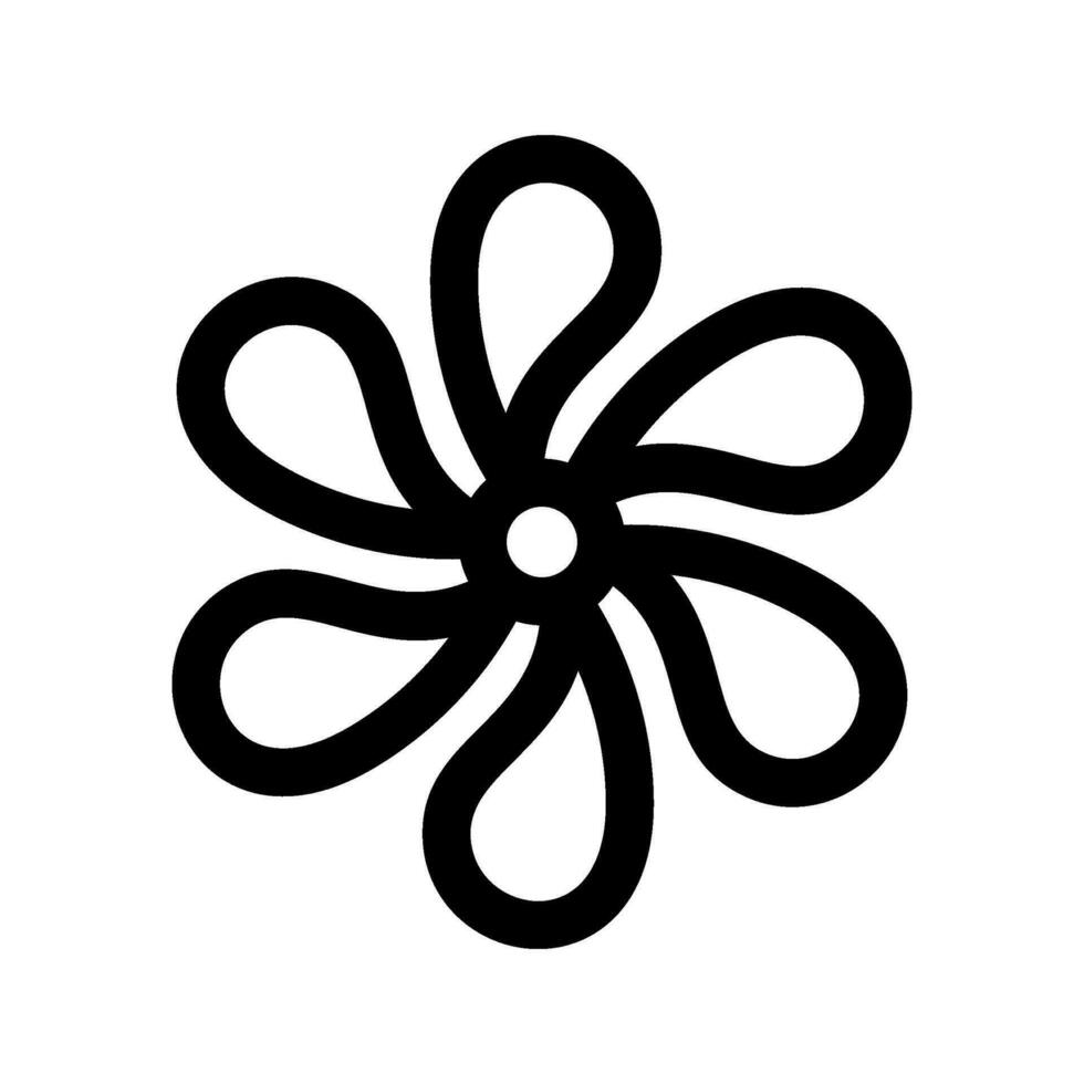 Flower Icon Vector Symbol Design Illustration