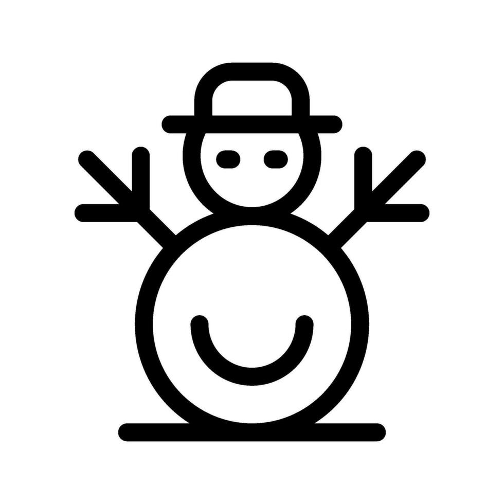 monigote de nieve icono vector símbolo diseño ilustración