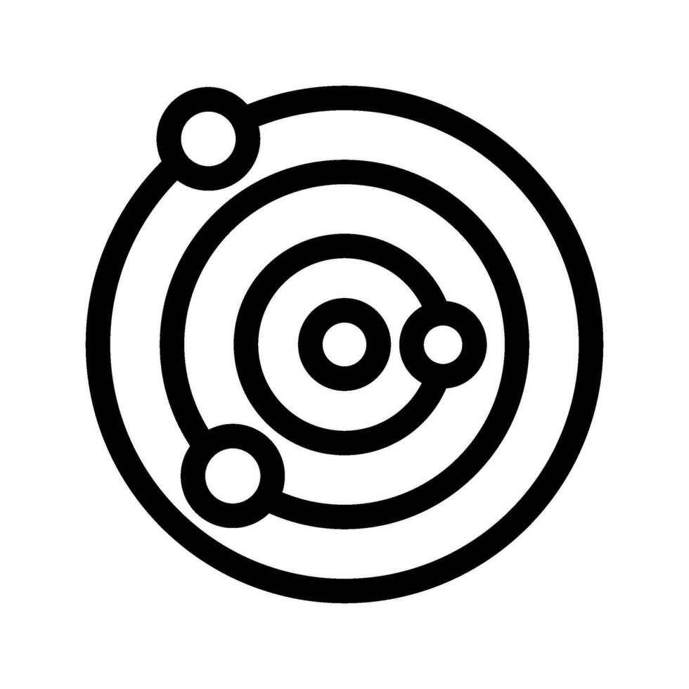 orbita icono vector símbolo diseño ilustración