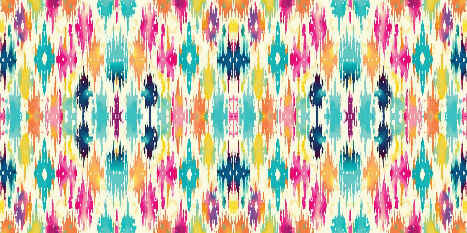 Seamless batik pattern,Seamless tribal batik pattern,and Seamless colorful pattern resemble ethnic boho, Aztec,and ikat styles.designed for use in wallpaper,fabric,curtain,carpet,Batik Embroidery vector