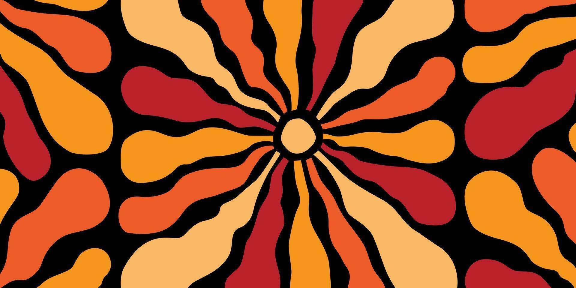 Abstract trendy retro shape pattern background vector