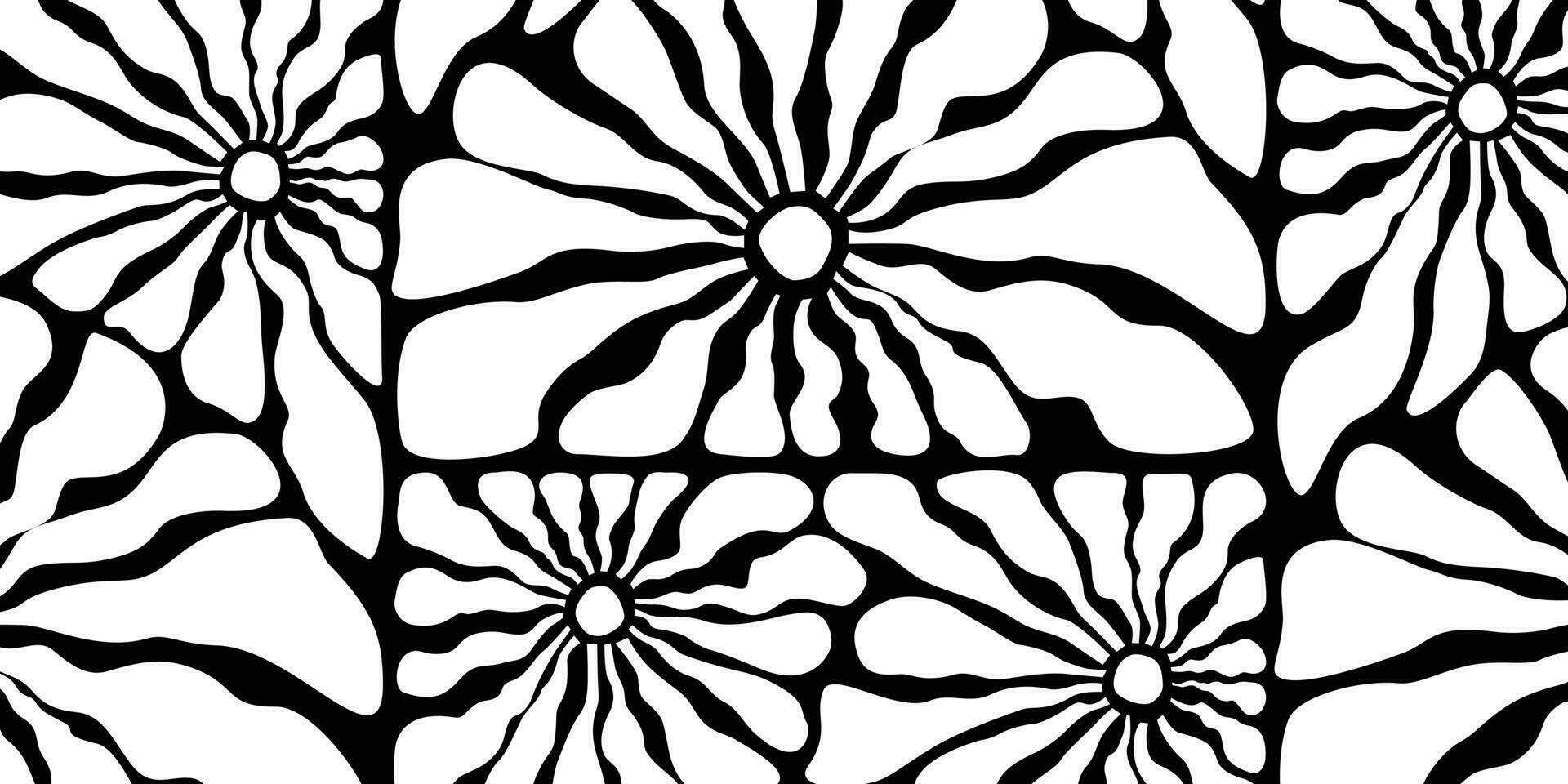 Abstract trendy flower pattern background vector