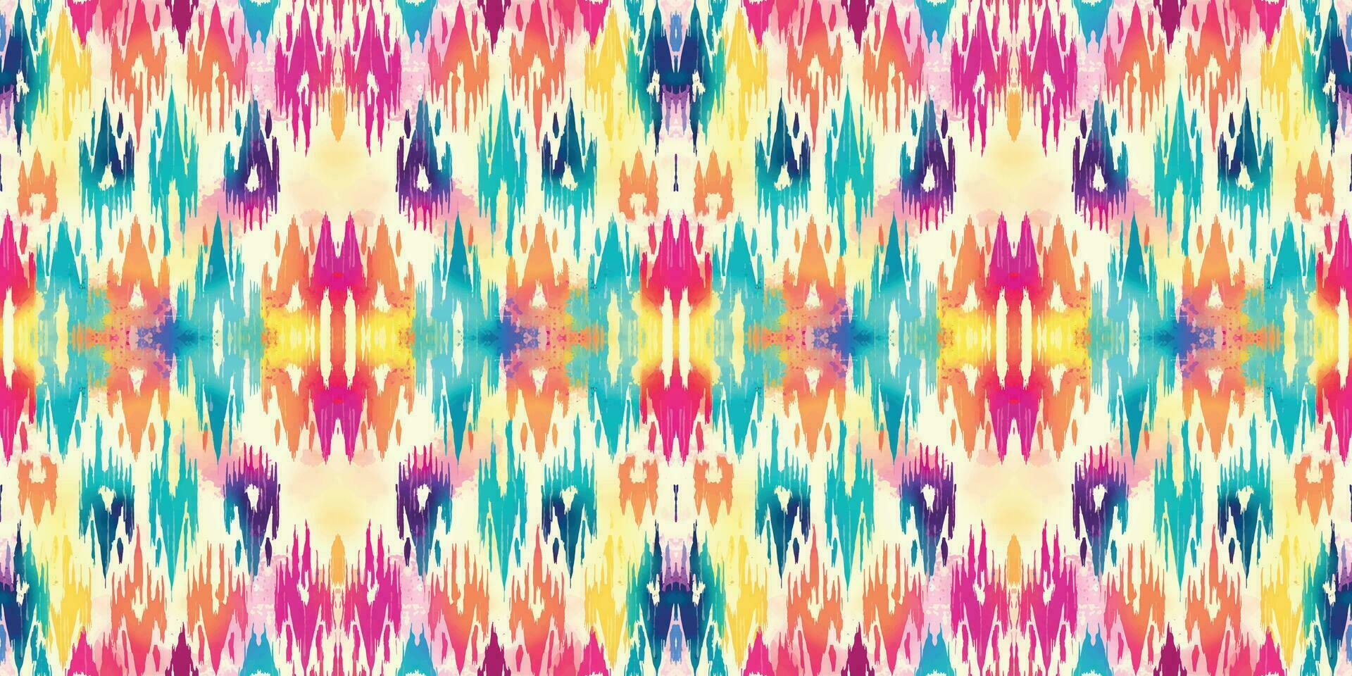 Seamless batik pattern,Seamless tribal batik pattern,and Seamless colorful pattern resemble ethnic boho, Aztec,and ikat styles.designed for use in wallpaper,fabric,curtain,carpet,Batik Embroidery vector