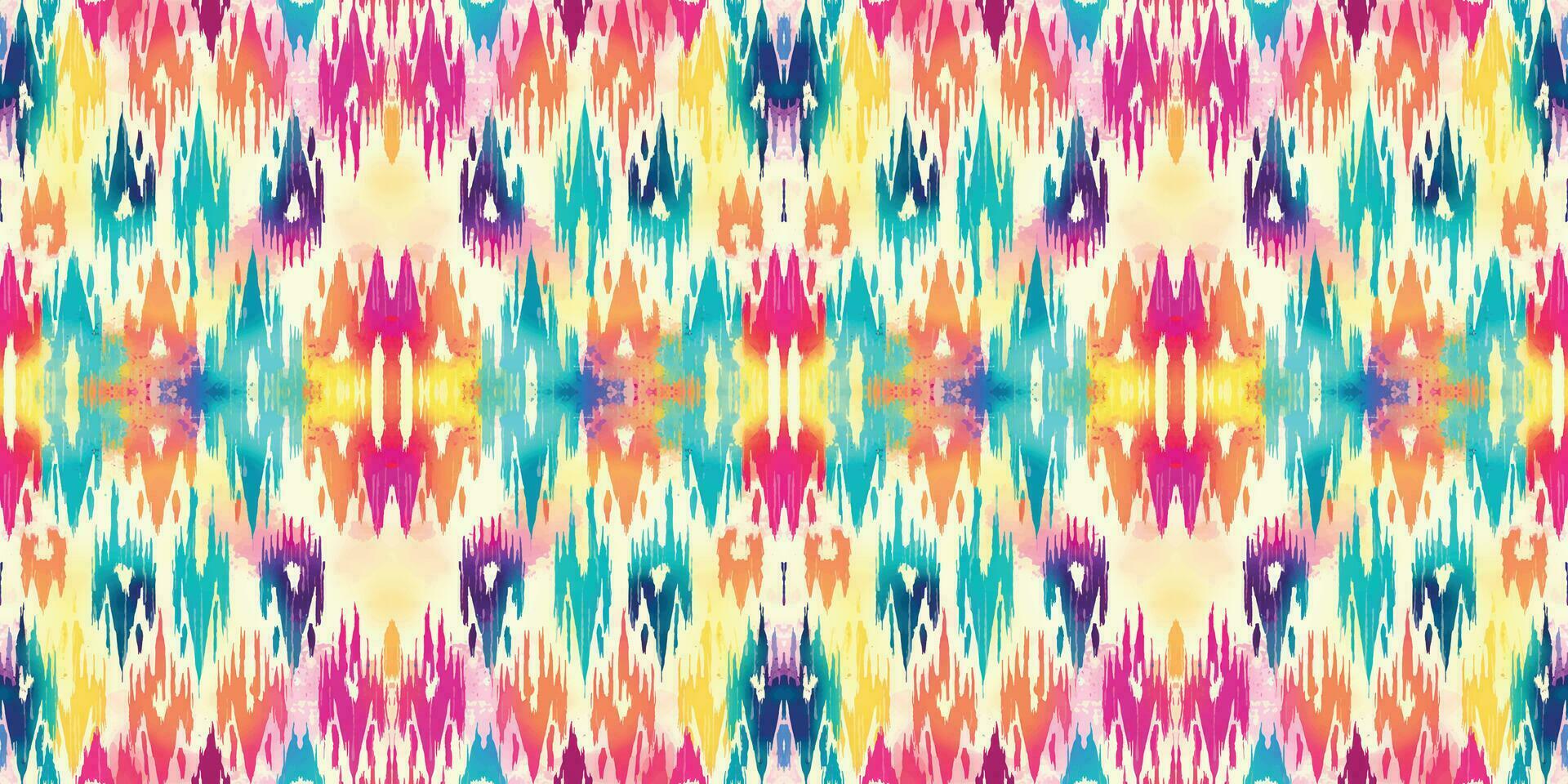 Seamless batik pattern,Seamless tribal batik pattern,and Seamless colorful pattern resemble ethnic boho, Aztec,and ikat styles.designed for use in wallpaper,fabric,curtain,carpet,Batik Embroidery vector