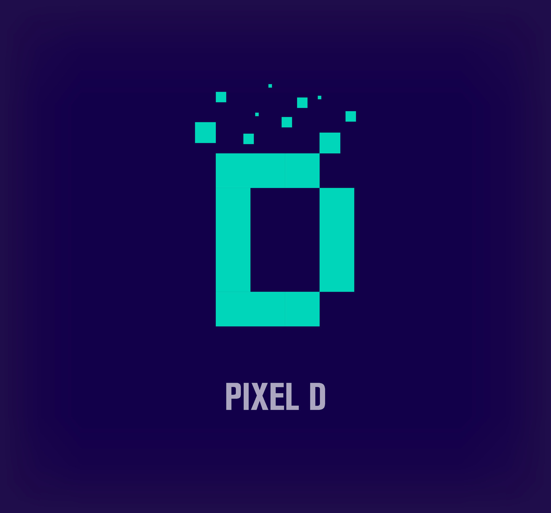Creative pixel letter D logo. Unique digital pixel art and pixel