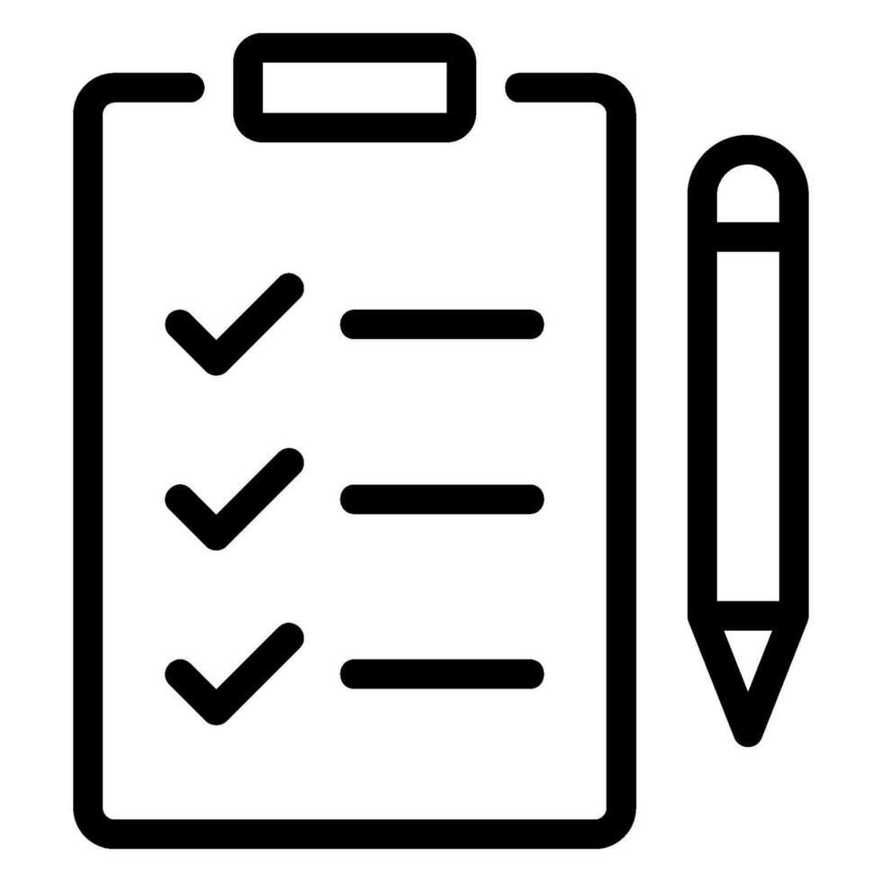 to do list line icon vector