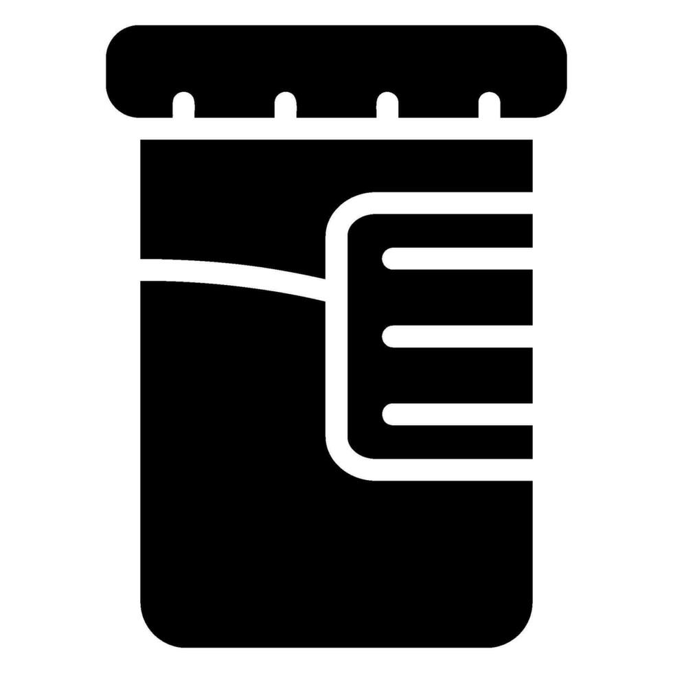 urine test glyph icon vector