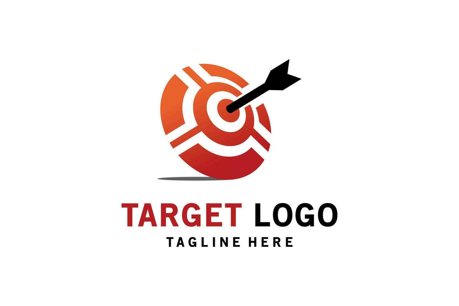 Modern abstract target symbol logo design creative concept vector