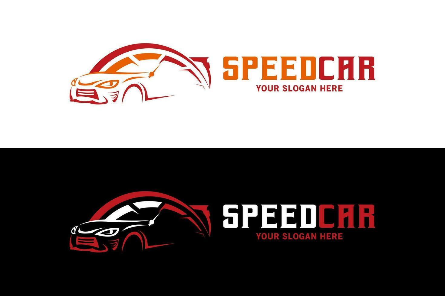 Car speed logo, abstract car vector with modern rpm for car automotive logo design