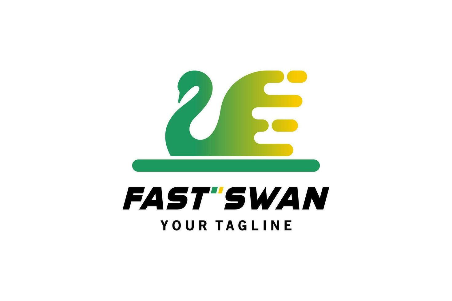 Modern abstract fast goose icon logo design vector