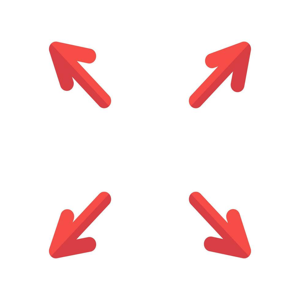 full size button icon on white background, vector symbol. focus icon full screen symbol logo template