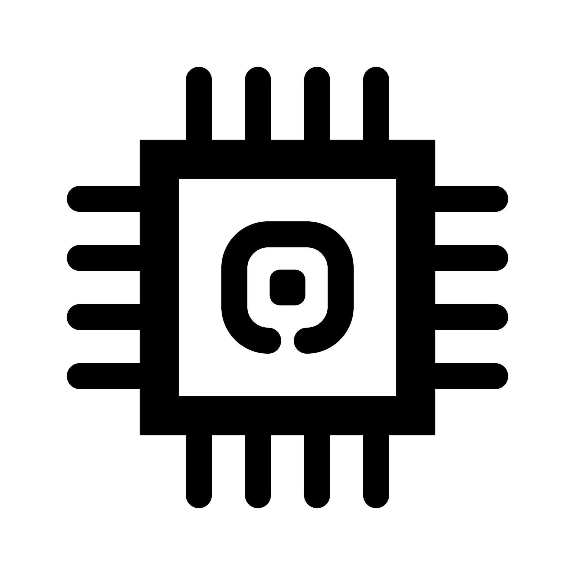 pastilla icono. UPC, central Procesando unidad, computadora procesador ...