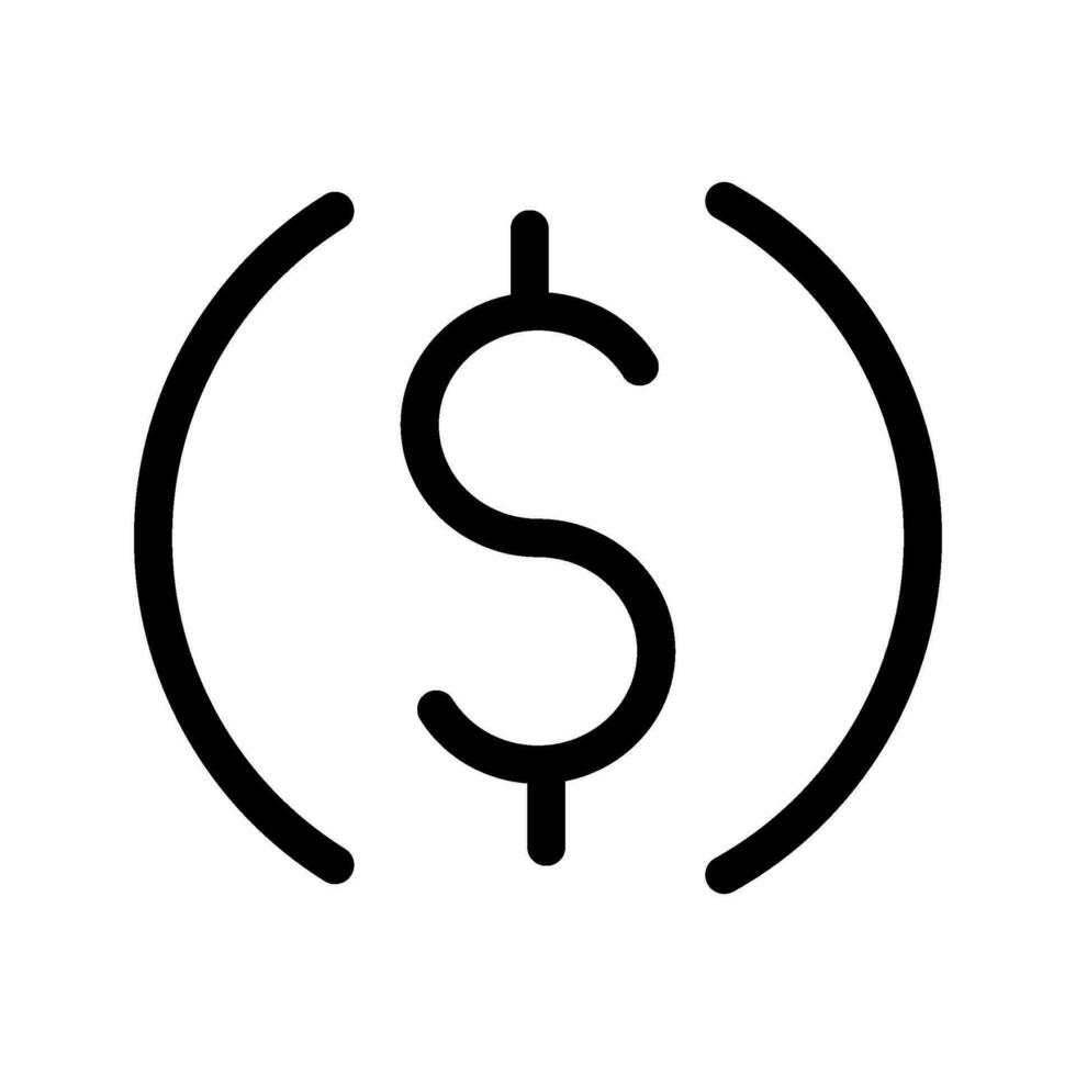 Dollar Icon Vector Symbol Design Illustration