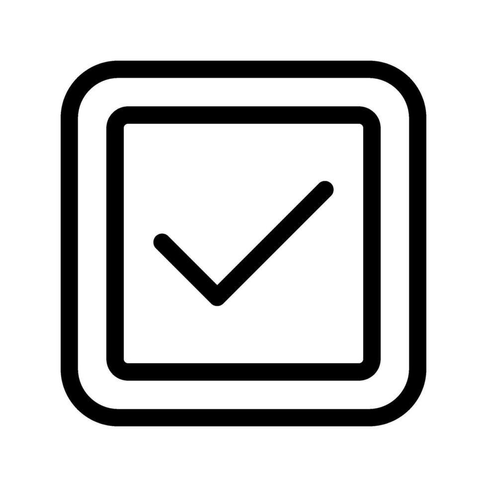 Checkbox Icon Vector Symbol Design Illustration