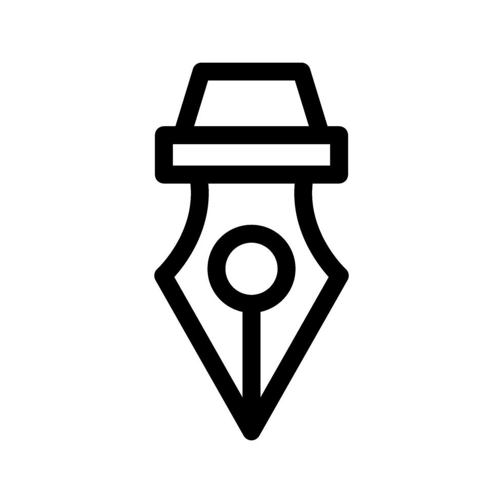 Fountain Pen Icon Vector Symbol Design Illustration