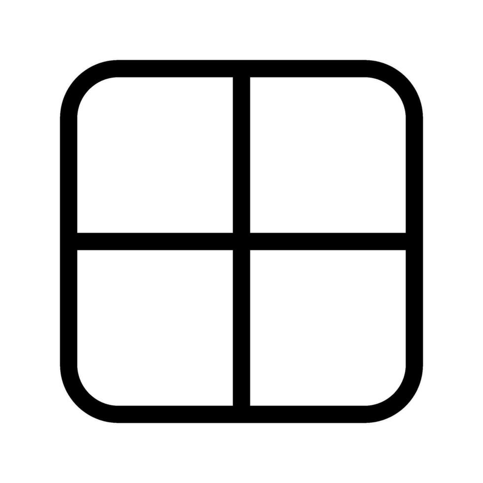 Grid Icon Vector Symbol Design Illustration