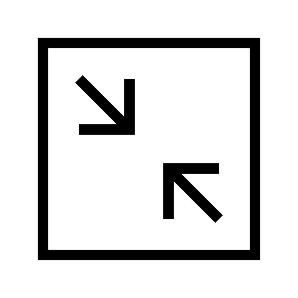 Shrink Icon Vector Symbol Design Illustration