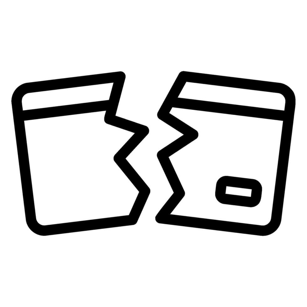credit card line icon vector