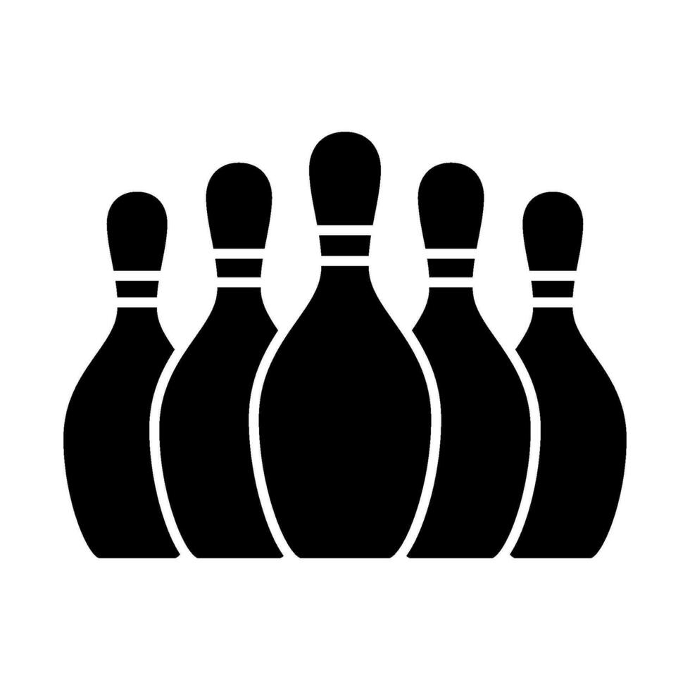 Bowling Striking Victory icon vector design templates