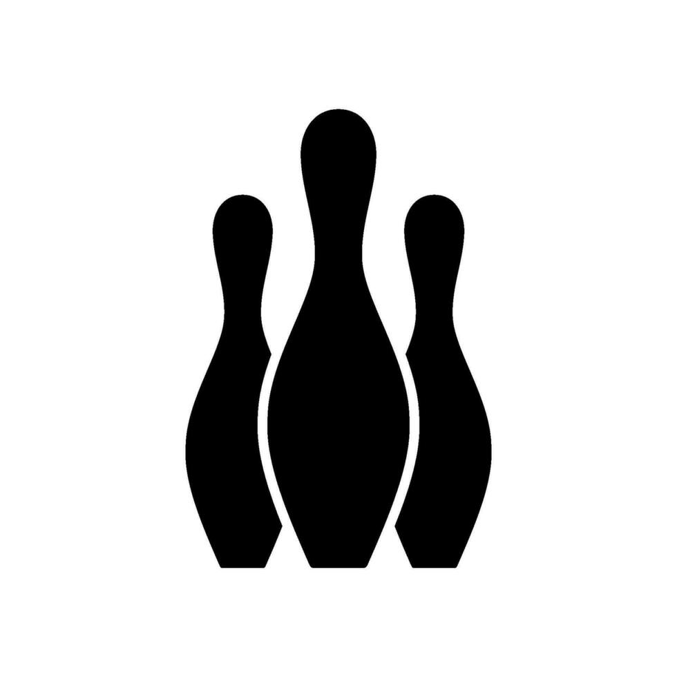 Bowling Striking Victory icon vector design templates