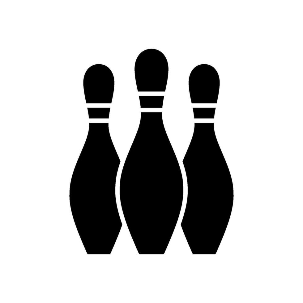 Bowling Striking Victory icon vector design templates