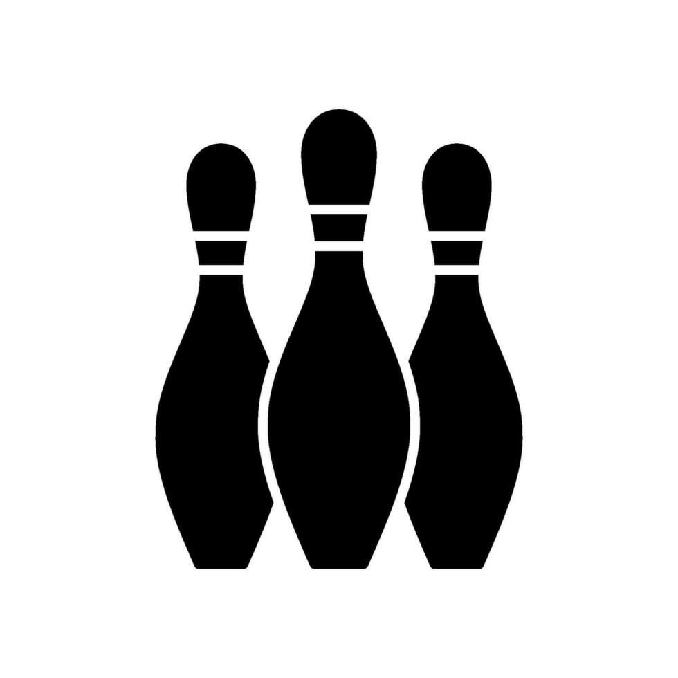 Bowling Striking Victory icon vector design templates