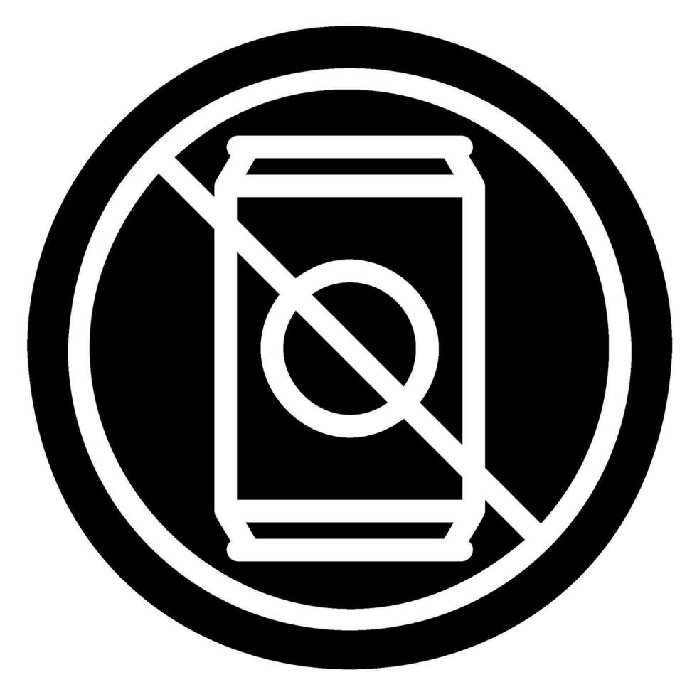 icono de glifo de soda vector