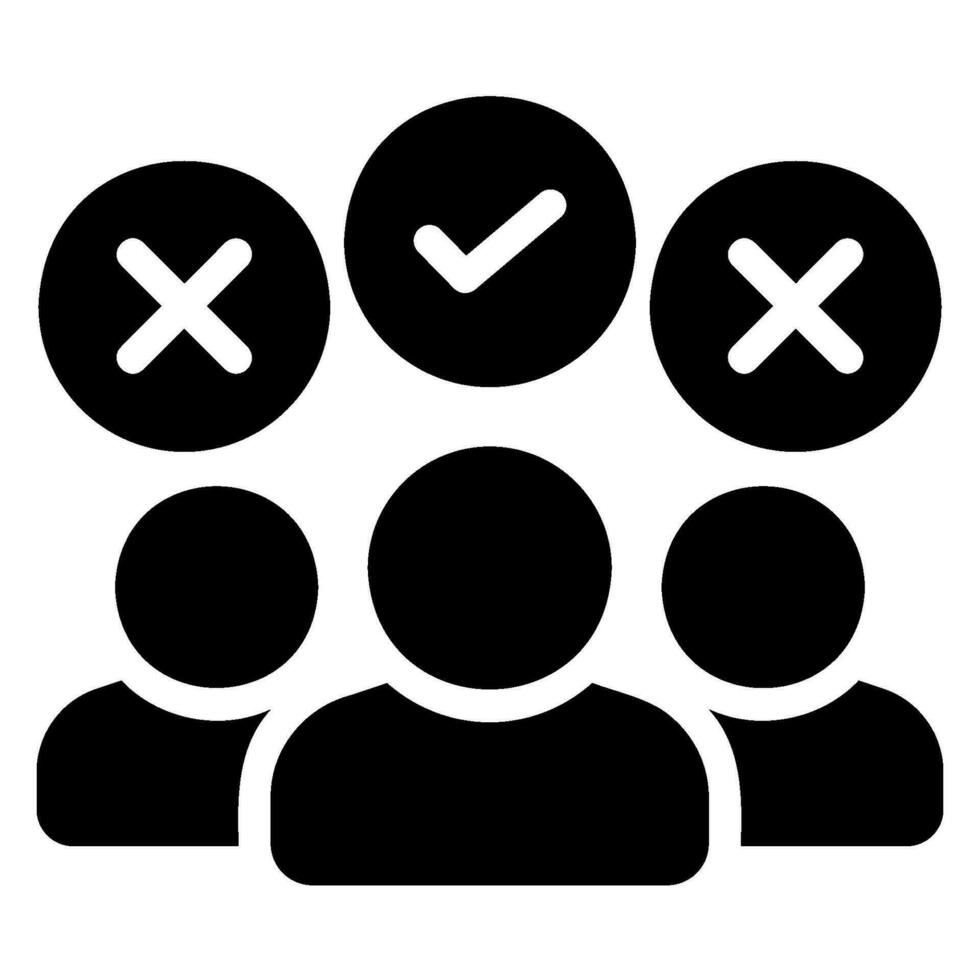 candidates glyph icon vector