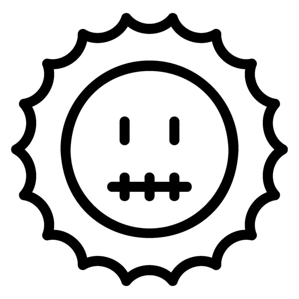 secret line icon vector